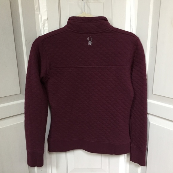 Spyder Maroon Quilted Pullover - Picture 10 of 15